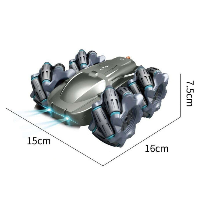 RC Stunt Elf with measurements (15cm x 16cm x 7.5cm)