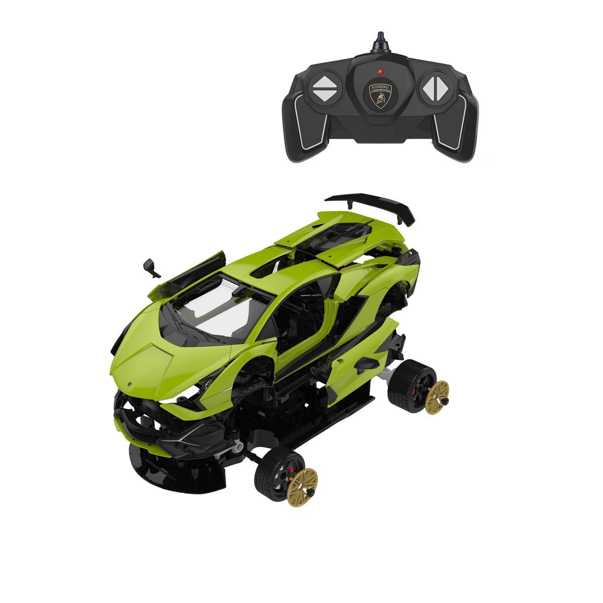 Voiture Lamborghini Jouet | RASTAR1:14 Lamborghini Aventador SVJ Voiture De Course Super RC Sport Racing Pour Enfants Garçons, 2,4 GHz/blanc